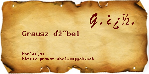 Grausz Ábel névjegykártya