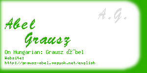 abel grausz business card